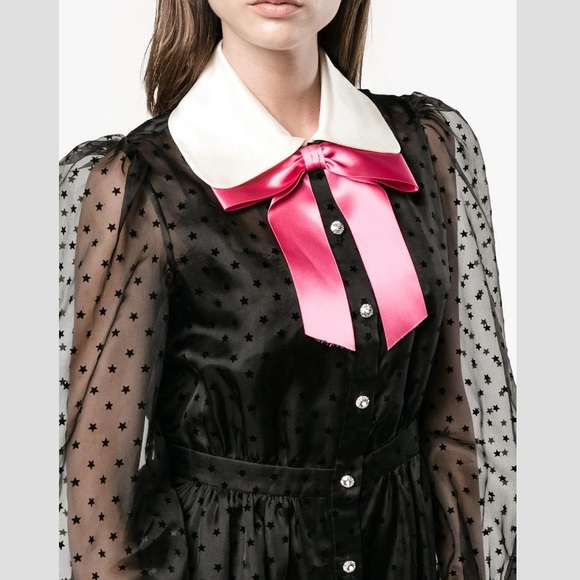 Gucci Sheer Polka Dot Gown - Picture 2 of 6